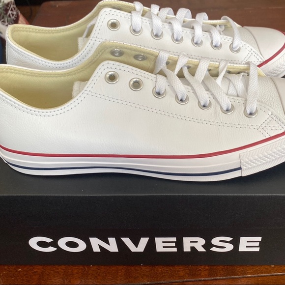 Converse Other - Converse Men's White and Red Sneakers